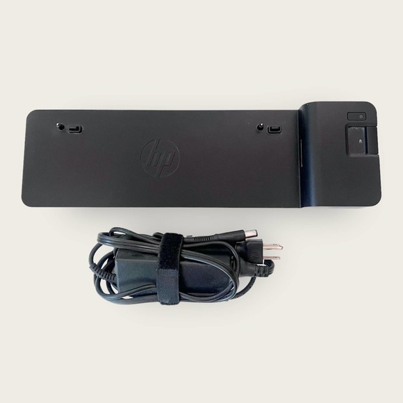 HP 2013 Ultra Slim Docking Station with OEM HP 65w AC Adapter D9Y32UT#ABA
